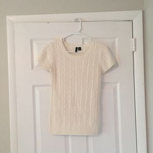 Knitted H&M Short Sleeve Sweater